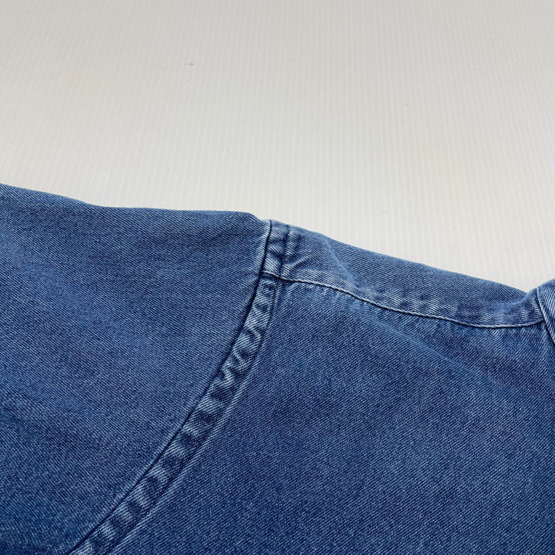 【中古品】【メンズ】 POLO by RALPH LAUREN ポロバイラルフローレン LS B.D. DENIM SHIRT ロングスリーブ ボタンダウン デニムシャツ 長袖 トップス 147-260811-yo-05-tei サイズ：M カラー：インディゴ 万代Net店