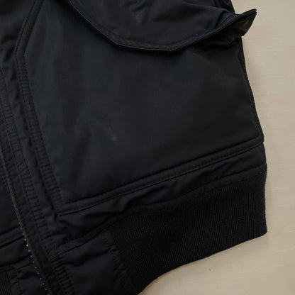 【現状渡し品】【メンズ】 AVIREX アヴィレックス CUSTOM CWU TOP GUN FLIGHT JACKET 6102176 カスタムトップガン フライトジャケット アウター ミリタリージャケット 145-260817-ss-08-tei サイズ：M/※使用感あり カラー：ネイビー 万代Net店
