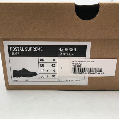 【中古美品】【メンズ】 SUPREME×DR MARTENS シュプリーム × ドクター マーチン 26SS POSTAL SHOE ブラック サイズ27cm 箱付き 靴 164-260820-ky-03-fuzh 万代Net店