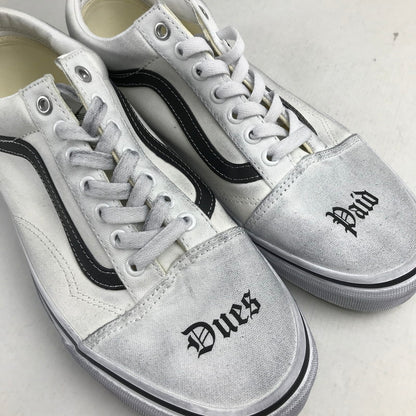 【中古美品】【メンズ】 VANS バンズ × TRAVIS BARKER トラヴィス・バーカー OLDSKOOL DUES PAID WHITE オールドスクール スニーカー 靴 162-260925-mh-23-fuzh サイズ：27.5cm カラー：ホワイト 万代Net店