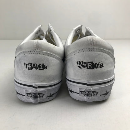 【中古美品】【メンズ】 VANS バンズ × TRAVIS BARKER トラヴィス・バーカー OLDSKOOL DUES PAID WHITE オールドスクール スニーカー 靴 162-260925-mh-23-fuzh サイズ：27.5cm カラー：ホワイト 万代Net店