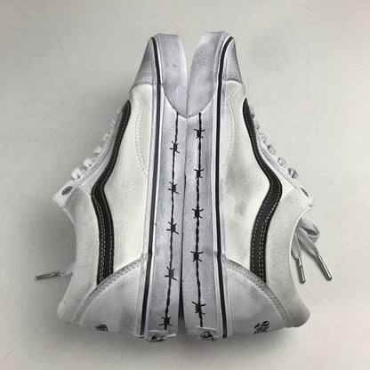 【中古美品】【メンズ】 VANS バンズ × TRAVIS BARKER トラヴィス・バーカー OLDSKOOL DUES PAID WHITE オールドスクール スニーカー 靴 162-260925-mh-23-fuzh サイズ：27.5cm カラー：ホワイト 万代Net店