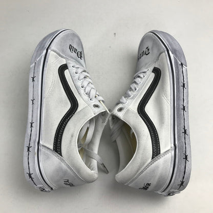 【中古美品】【メンズ】 VANS バンズ × TRAVIS BARKER トラヴィス・バーカー OLDSKOOL DUES PAID WHITE オールドスクール スニーカー 靴 162-260925-mh-23-fuzh サイズ：27.5cm カラー：ホワイト 万代Net店