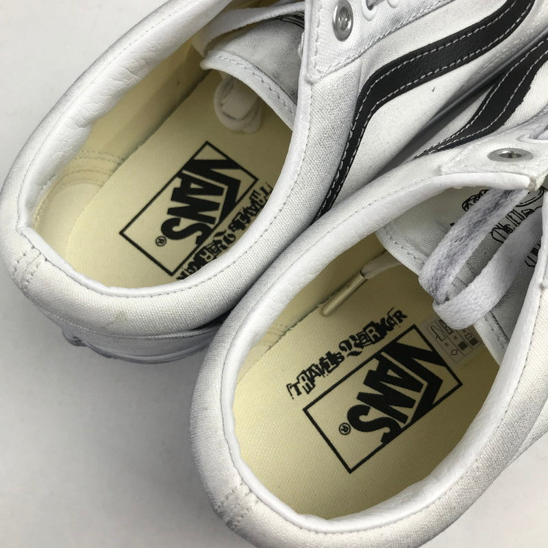 【中古美品】【メンズ】 VANS バンズ × TRAVIS BARKER トラヴィス・バーカー OLDSKOOL DUES PAID WHITE オールドスクール スニーカー 靴 162-260925-mh-23-fuzh サイズ：27.5cm カラー：ホワイト 万代Net店