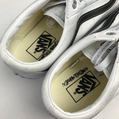 【中古美品】【メンズ】 VANS バンズ × TRAVIS BARKER トラヴィス・バーカー OLDSKOOL DUES PAID WHITE オールドスクール スニーカー 靴 162-260925-mh-23-fuzh サイズ：27.5cm カラー：ホワイト 万代Net店