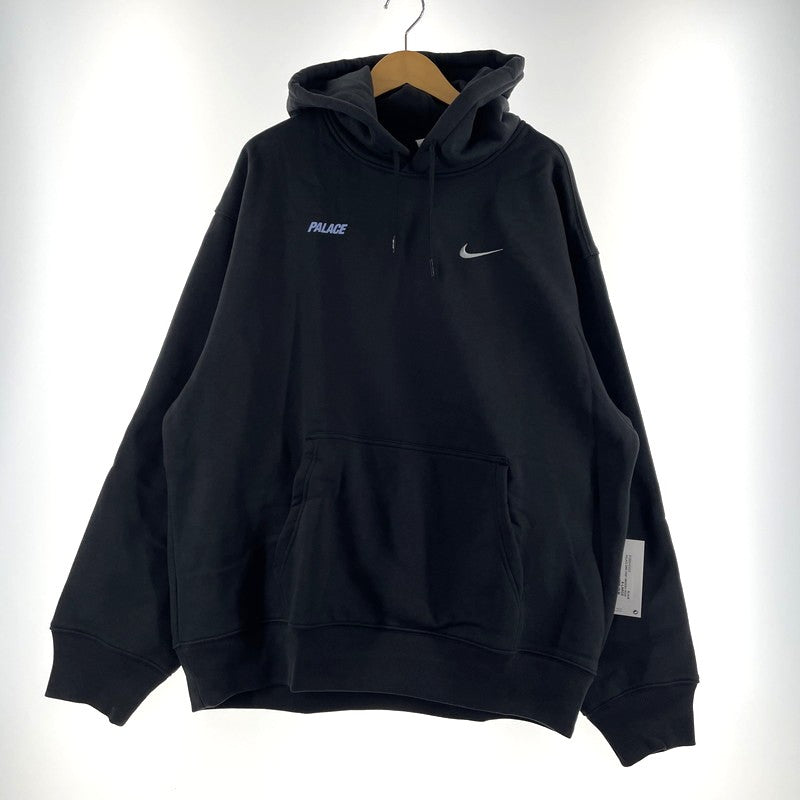 【中古品】【メンズ】 PALACE パレス × NIKE ナイキ 別注コラボ FONT SWOOSH HOOD P28NHD003 フォント スウォッシュ フード 長袖 トップス 142-260811-yo-07-tei サイズ：XL カラー：ブラック 万代Net店