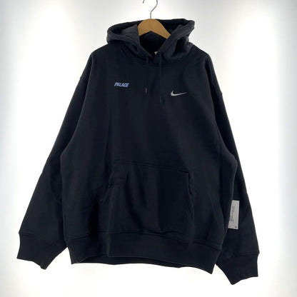 【中古品】【メンズ】 PALACE パレス × NIKE ナイキ 別注コラボ FONT SWOOSH HOOD P28NHD003 フォント スウォッシュ フード 長袖 トップス 142-260811-yo-07-tei サイズ：XL カラー：ブラック 万代Net店