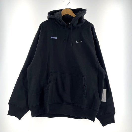 【中古品】【メンズ】 PALACE パレス × NIKE ナイキ 別注コラボ FONT SWOOSH HOOD P28NHD003 フォント スウォッシュ フード 長袖 トップス 142-260811-yo-07-tei サイズ：XL カラー：ブラック 万代Net店