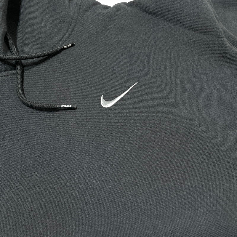 【中古品】【メンズ】 PALACE パレス × NIKE ナイキ 別注コラボ FONT SWOOSH HOOD P28NHD003 フォント スウォッシュ フード 長袖 トップス 142-260811-yo-07-tei サイズ：XL カラー：ブラック 万代Net店