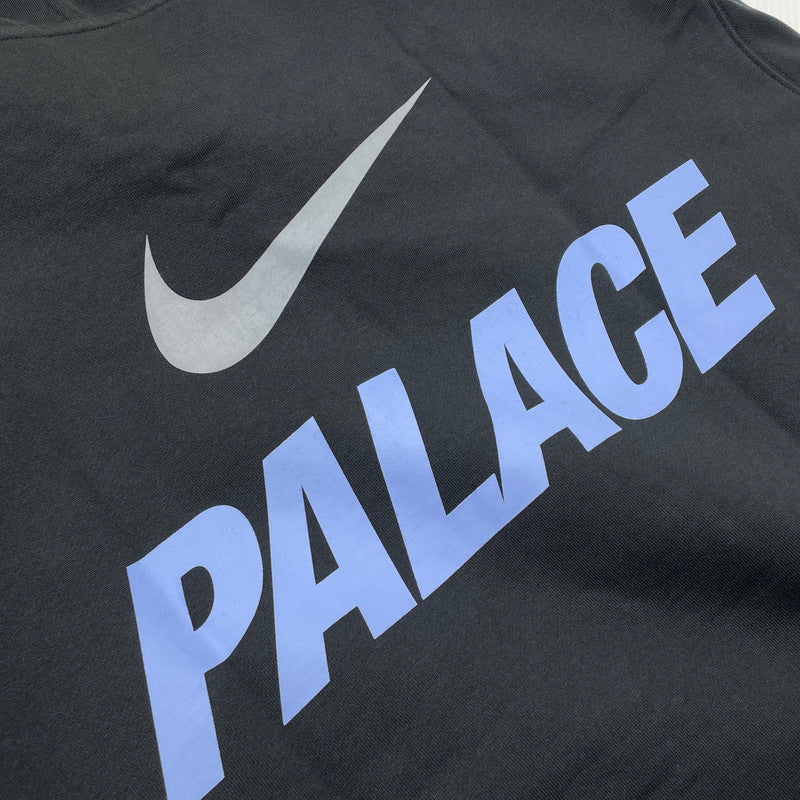 【中古品】【メンズ】 PALACE パレス × NIKE ナイキ 別注コラボ FONT SWOOSH HOOD P28NHD003 フォント スウォッシュ フード 長袖 トップス 142-260811-yo-07-tei サイズ：XL カラー：ブラック 万代Net店
