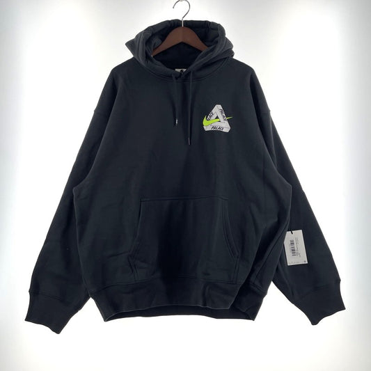 【中古品】【メンズ】 PALACE パレス × NIKE ナイキ 別注コラボ TRI SWOOSH HOOD BLACK P29CS131 トリ スウォッシュ フード 長袖 トップス パーカー 142-260811-yo-06-tei サイズ：XL カラー：ブラック 万代Net店