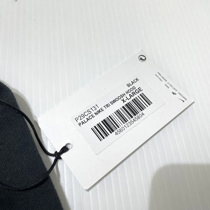 【中古品】【メンズ】 PALACE パレス × NIKE ナイキ 別注コラボ TRI SWOOSH HOOD BLACK P29CS131 トリ スウォッシュ フード 長袖 トップス パーカー 142-260811-yo-06-tei サイズ：XL カラー：ブラック 万代Net店