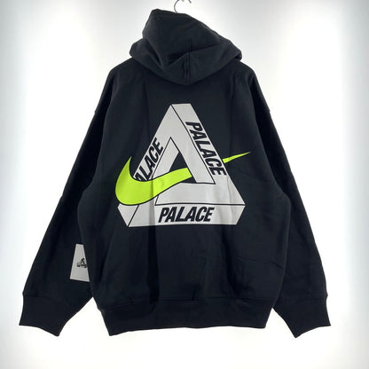 【中古品】【メンズ】 PALACE パレス × NIKE ナイキ 別注コラボ TRI SWOOSH HOOD BLACK P29CS131 トリ スウォッシュ フード 長袖 トップス パーカー 142-260811-yo-06-tei サイズ：XL カラー：ブラック 万代Net店