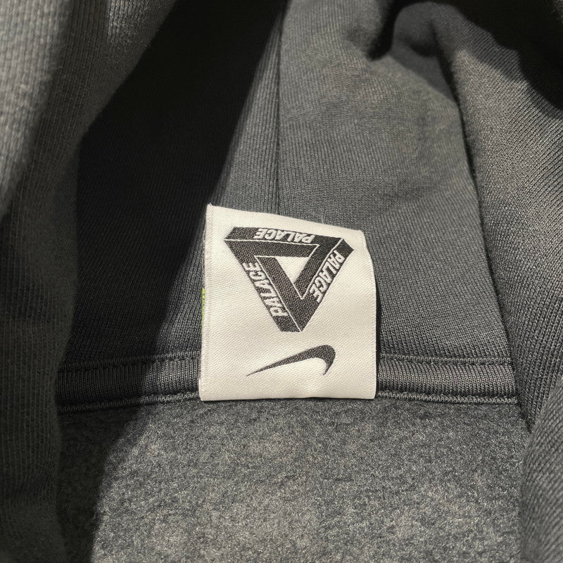 【中古品】【メンズ】 PALACE パレス × NIKE ナイキ 別注コラボ TRI SWOOSH HOOD BLACK P29CS131 トリ スウォッシュ フード 長袖 トップス パーカー 142-260811-yo-06-tei サイズ：XL カラー：ブラック 万代Net店