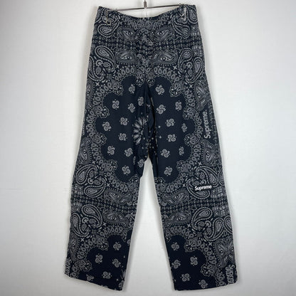 【中古品】【メンズ】 SUPREME シュプリーム 26SS REFLECTIVE BANDANA TRACK PANT 20026年春夏 リフレクティブ バンダナ トラック パンツ ボトムス 149-260811-sa-14-tei サイズ：L カラー：ブラック 万代Net店