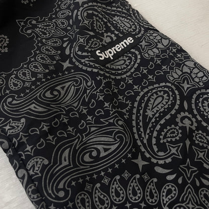 【中古品】【メンズ】 SUPREME シュプリーム 26SS REFLECTIVE BANDANA TRACK PANT 20026年春夏 リフレクティブ バンダナ トラック パンツ ボトムス 149-260811-sa-14-tei サイズ：L カラー：ブラック 万代Net店