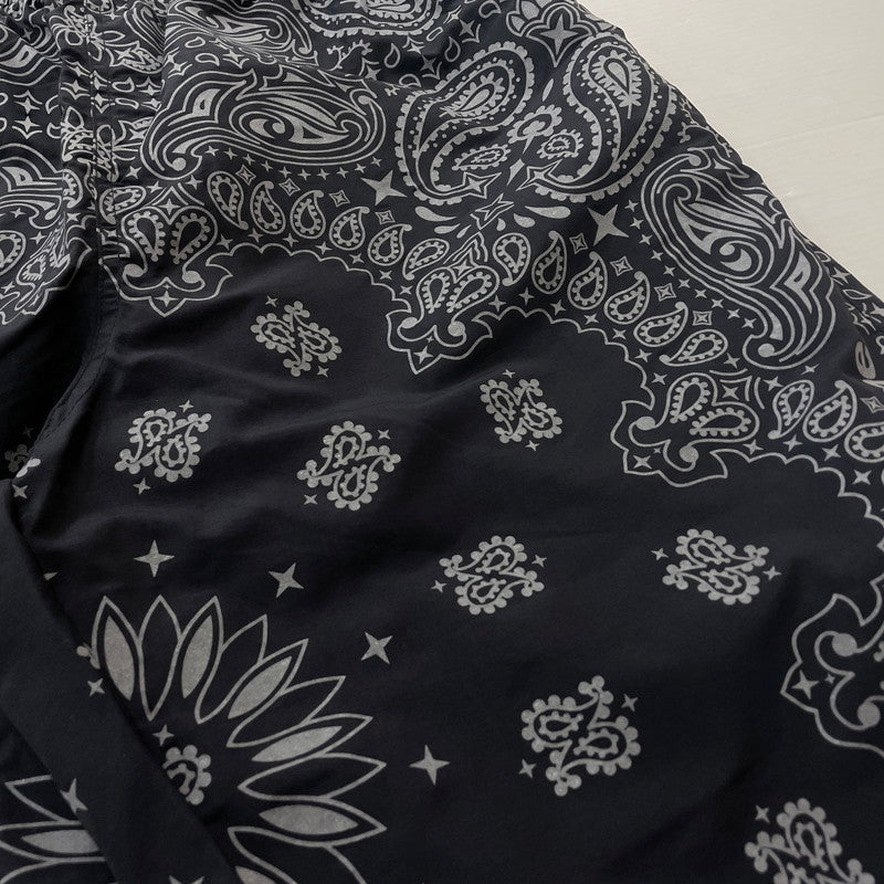 【中古品】【メンズ】 SUPREME シュプリーム 26SS REFLECTIVE BANDANA TRACK PANT 20026年春夏 リフレクティブ バンダナ トラック パンツ ボトムス 149-260811-sa-14-tei サイズ：L カラー：ブラック 万代Net店