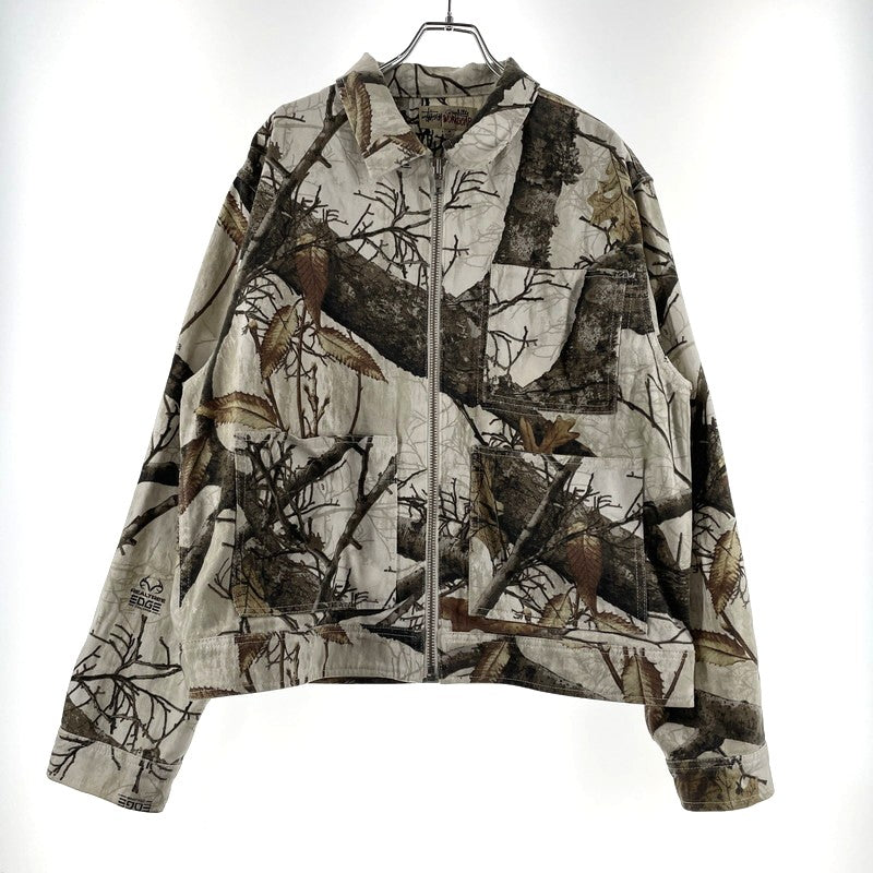 【中古品】【メンズ】 STUSSY ステューシー ZIP WORK JACKET "REALTREE EDGE" 115683P ジップ ワークジャケット リアルツリーエッジ ライトアウター 142-260811-yo-10-tei サイズ：M カラー：ホワイト 万代Net店