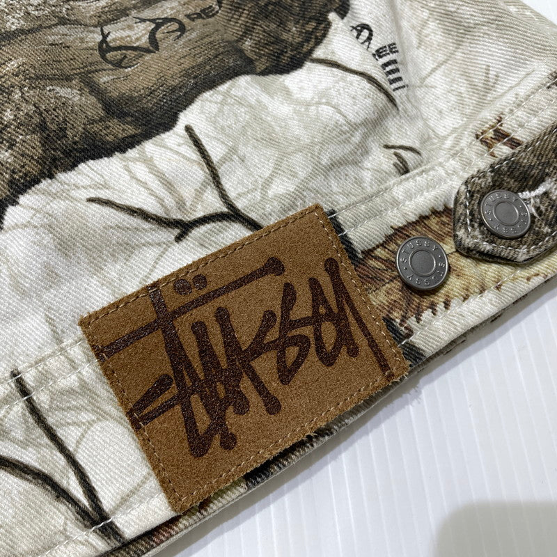 【中古品】【メンズ】 STUSSY ステューシー ZIP WORK JACKET "REALTREE EDGE" 115683P ジップ ワークジャケット リアルツリーエッジ ライトアウター 142-260811-yo-10-tei サイズ：M カラー：ホワイト 万代Net店