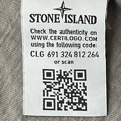 【中古品】【メンズ】 STONE ISLAND ストーン アイランド L/S POLO SHIRT ロングスリーブ ポロシャツ 長袖 トップス 141-260811-sa-05-tei サイズ：XXL カラー：グレー 万代Net店