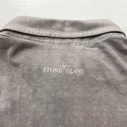 【中古品】【メンズ】 STONE ISLAND ストーン アイランド L/S POLO SHIRT ロングスリーブ ポロシャツ 長袖 トップス 141-260811-sa-05-tei サイズ：XXL カラー：グレー 万代Net店