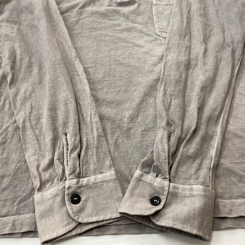 【中古品】【メンズ】 STONE ISLAND ストーン アイランド L/S POLO SHIRT ロングスリーブ ポロシャツ 長袖 トップス 141-260811-sa-05-tei サイズ：XXL カラー：グレー 万代Net店