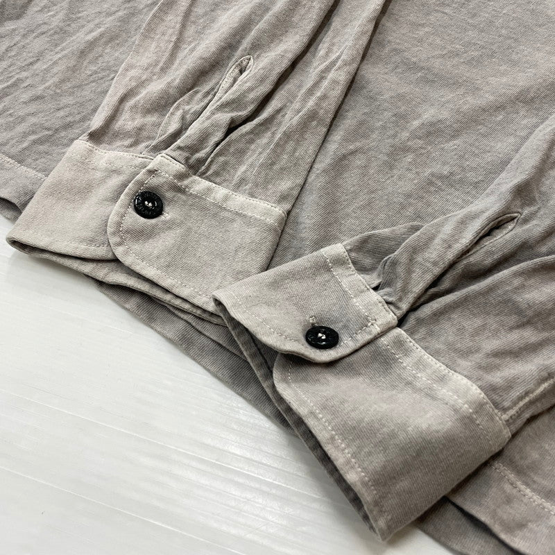 【中古品】【メンズ】 STONE ISLAND ストーン アイランド L/S POLO SHIRT ロングスリーブ ポロシャツ 長袖 トップス 141-260811-sa-05-tei サイズ：XXL カラー：グレー 万代Net店
