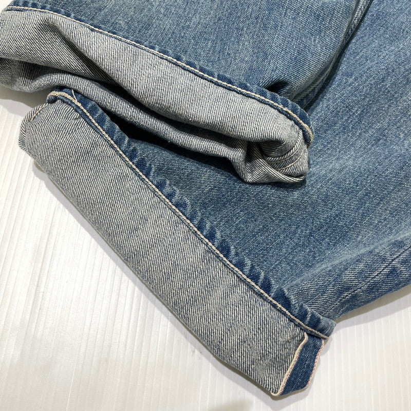【中古品】【メンズ】 GRAPHPAPER グラフペーパー SELVAGE DENIM TWO TUCK PANTS GU221-40241 セルビッチ デニム ツータック パンツ ボトムス 151-260811-yo-12-tei サイズ：3 カラー：インディゴ 万代Net店