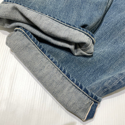 【中古品】【メンズ】 GRAPHPAPER グラフペーパー SELVAGE DENIM TWO TUCK PANTS GU221-40241 セルビッチ デニム ツータック パンツ ボトムス 151-260811-yo-12-tei サイズ：3 カラー：インディゴ 万代Net店