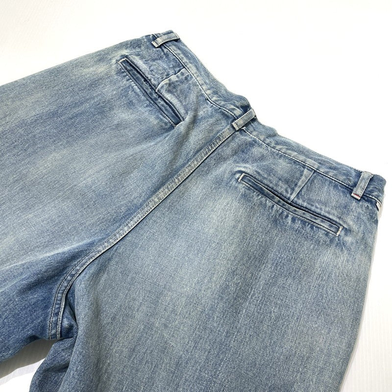 【中古品】【メンズ】 GRAPHPAPER グラフペーパー SELVAGE DENIM TWO TUCK PANTS GU221-40241 セルビッチ デニム ツータック パンツ ボトムス 151-260811-yo-12-tei サイズ：3 カラー：インディゴ 万代Net店