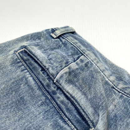 【中古品】【メンズ】 GRAPHPAPER グラフペーパー SELVAGE DENIM TWO TUCK PANTS GU221-40241 セルビッチ デニム ツータック パンツ ボトムス 151-260811-yo-12-tei サイズ：3 カラー：インディゴ 万代Net店