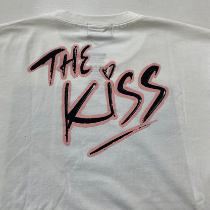 【中古品】【メンズ】 WP ダブリューピー × PLAY BOY プレイ ボーイ 別注コラボ LIMITED SERIES PLAYBOY THE KISS リミテッド シリーズ プレイボーイ ザ キス 半袖 トップス 140-260821-sa -06-tei サイズ：XXL カラー：ホワイト 万代Net店