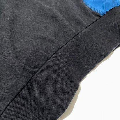 【中古品】【メンズ】 FENG CHEN WANG フェン・チェン・ワン DOCKING HOODIE FF10HOO402 ドッキング フーディ 長袖 トップス パーカー 141-260811-yo-08-tei サイズ：S カラー：ブラック×ブルー 万代Net店