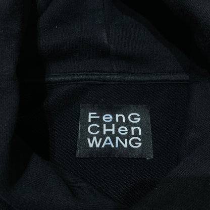 【中古品】【メンズ】 FENG CHEN WANG フェン・チェン・ワン DOCKING HOODIE FF10HOO402 ドッキング フーディ 長袖 トップス パーカー 141-260811-yo-08-tei サイズ：S カラー：ブラック×ブルー 万代Net店