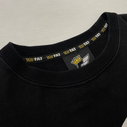 【中古品】【メンズ】 FAT エフエーティー × Sb エスビー スケートボードジャーナル × Fos フォズ IMPOSSIBLE BURGER SWEAT TEE F32120-CT08-AB インポッシブル バーガー スウェット Tシャツ トップス 142-260826-ss-07-teih サイズ：SKINNY カラー：ブラック 万代Net店
