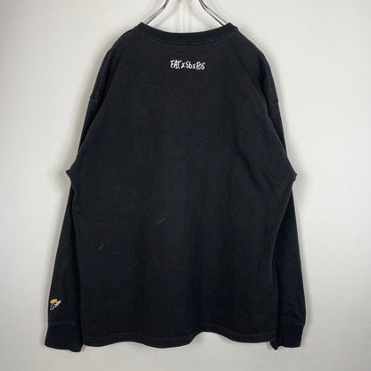 【中古品】【メンズ】 FAT エフエーティー × Sb エスビー スケートボードジャーナル × Fos フォズ IMPOSSIBLE BURGER SWEAT TEE F32120-CT08-AB インポッシブル バーガー スウェット Tシャツ トップス 142-260826-ss-07-teih サイズ：SKINNY カラー：ブラック 万代Net店