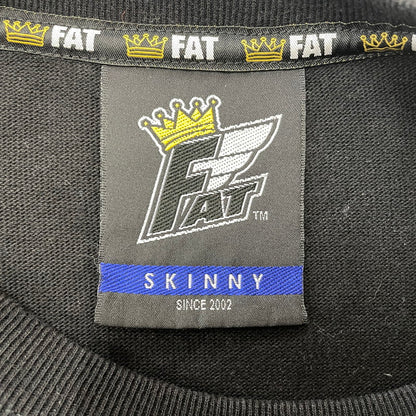 【中古品】【メンズ】 FAT エフエーティー × Sb エスビー スケートボードジャーナル × Fos フォズ IMPOSSIBLE BURGER SWEAT TEE F32120-CT08-AB インポッシブル バーガー スウェット Tシャツ トップス 142-260826-ss-07-teih サイズ：SKINNY カラー：ブラック 万代Net店