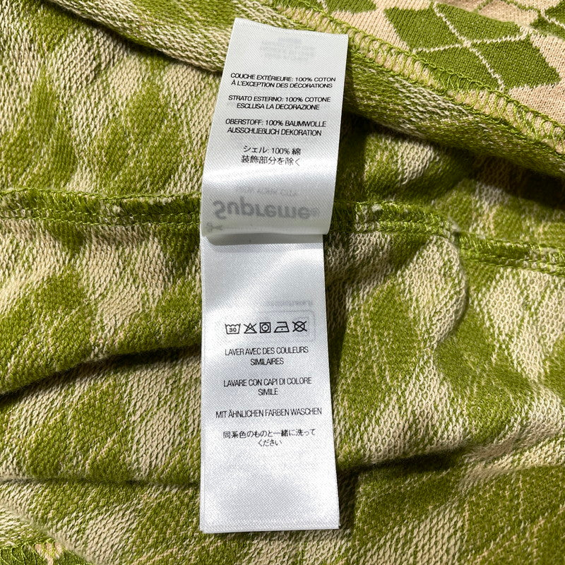 【中古品】【メンズ】 SUPREME シュプリーム 25SS DIAMOND JACQUARD S/S TOP ダイアモンド ジャガード ショートスリーブ Tシャツ 半袖 トップス 149-260811-yo-01-tei サイズ：XL カラー：グリーン 万代Net店