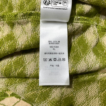 【中古品】【メンズ】 SUPREME シュプリーム 25SS DIAMOND JACQUARD S/S TOP ダイアモンド ジャガード ショートスリーブ Tシャツ 半袖 トップス 149-260811-yo-01-tei サイズ：XL カラー：グリーン 万代Net店