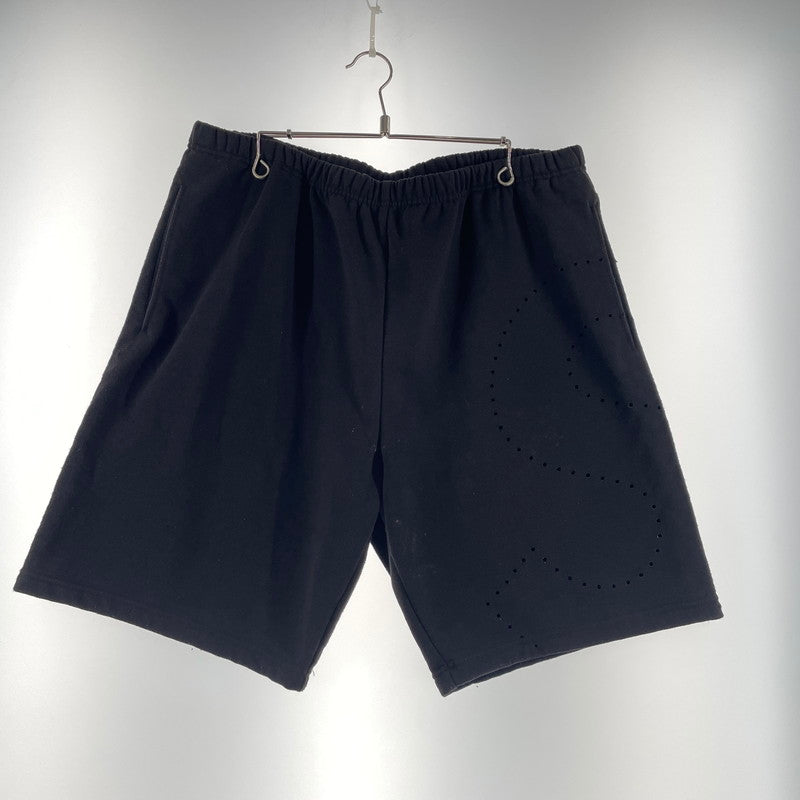 【中古品】【メンズ】 SUPREME シュプリーム 21SS LASER CUT S LOGO SWEATSHORT レーザーカット Sロゴ スウェット ショーツ ボトムス ハーフパンツ ショートパンツ 149-260811-yo-02-tei サイズ：XL カラー：ブラック 万代Net店