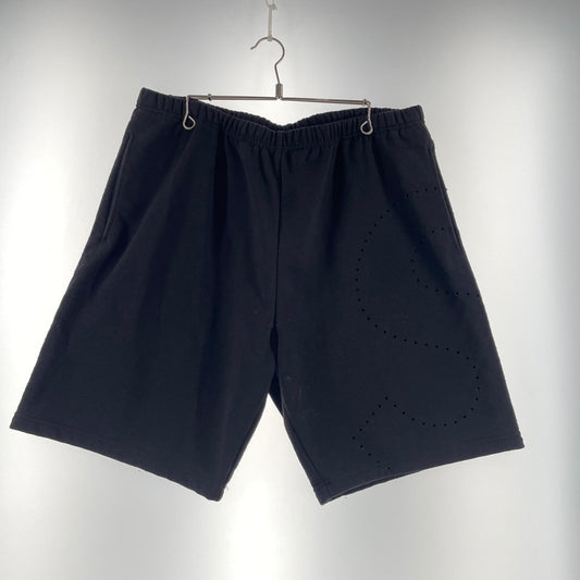 【中古品】【メンズ】 SUPREME シュプリーム 21SS LASER CUT S LOGO SWEATSHORT レーザーカット Sロゴ スウェット ショーツ ボトムス ハーフパンツ ショートパンツ 149-260811-yo-02-tei サイズ：XL カラー：ブラック 万代Net店