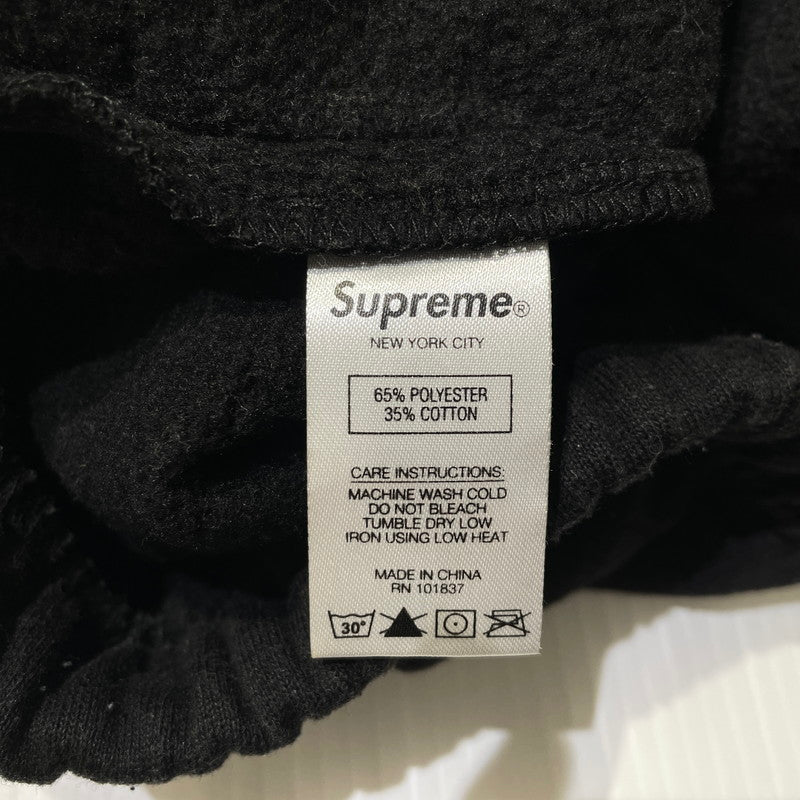 【中古品】【メンズ】 SUPREME シュプリーム 21SS LASER CUT S LOGO SWEATSHORT レーザーカット Sロゴ スウェット ショーツ ボトムス ハーフパンツ ショートパンツ 149-260811-yo-02-tei サイズ：XL カラー：ブラック 万代Net店