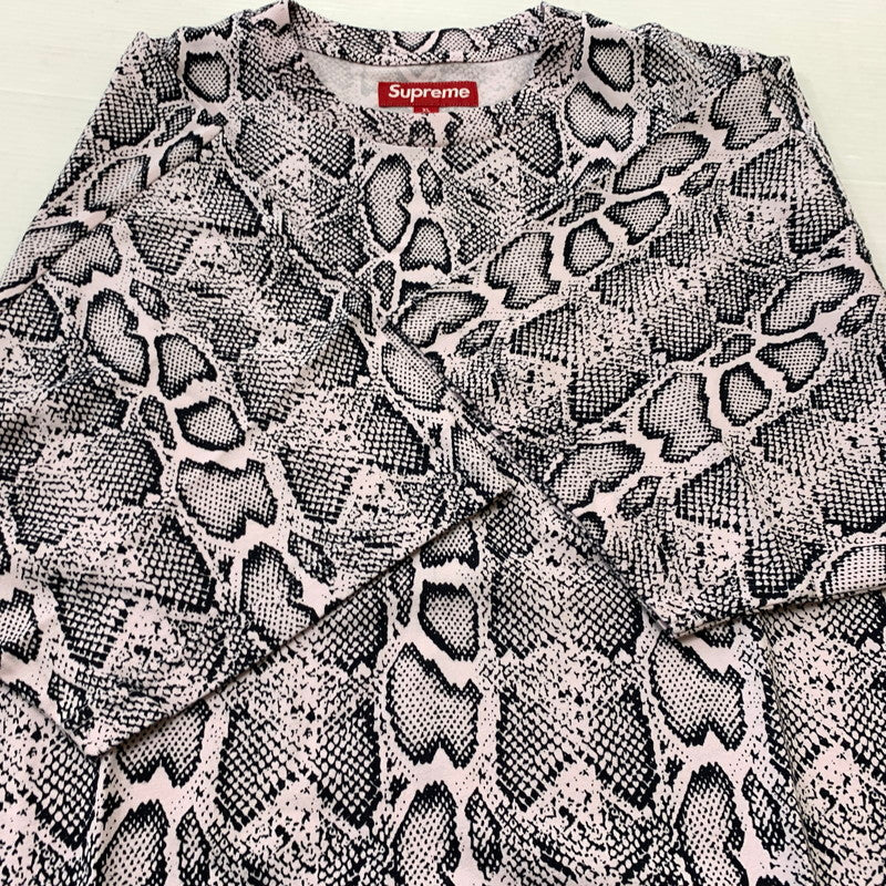 【中古品】【メンズ】 Supreme シュプリーム SMALL BOX S/S TEE SNAKE スモールボックス ショートスリーブ Tシャツ スネーク 半袖 トップス 149-260812-ko-16-tei サイズ：XL カラー：柄 万代Net店