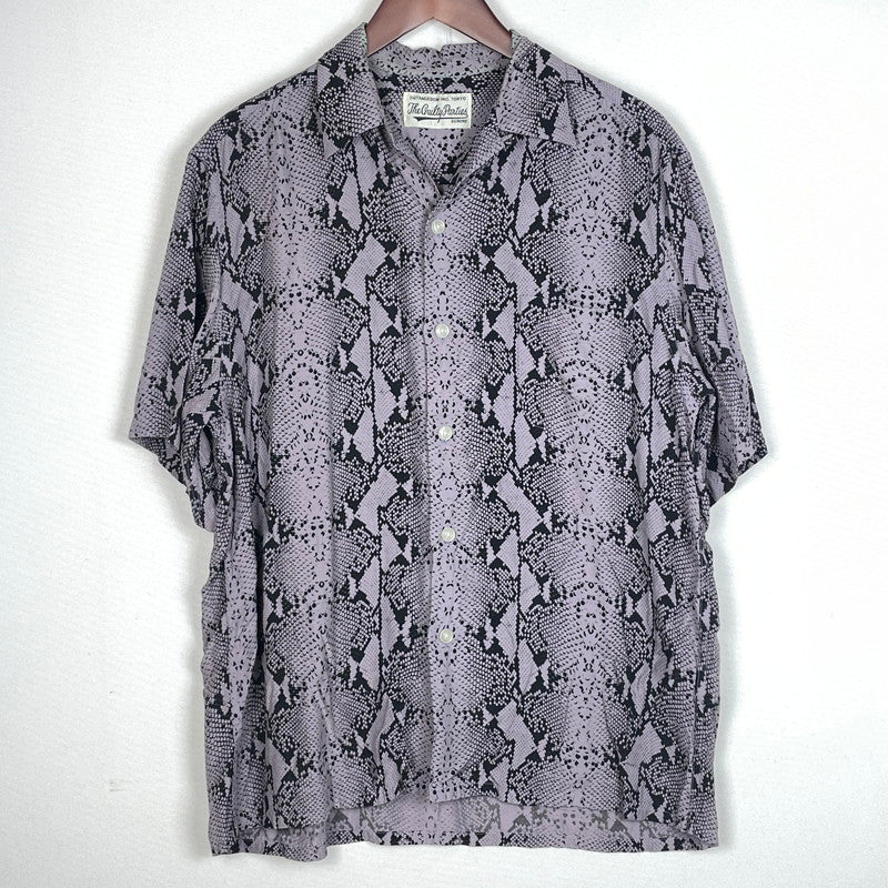 【中古品】【メンズ】 WACKO MARIA ワコ マリア HAWAIIAN SHIRT S/S "PYTHON" ハワイアン シャツ ショートスリーブ 半袖 トップス 140-260811-sa-06-tei サイズ：M カラー：パープル 万代Net店