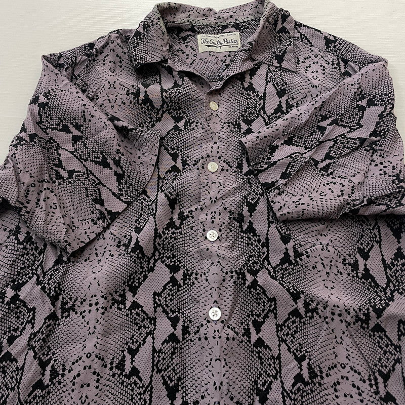 【中古品】【メンズ】 WACKO MARIA ワコ マリア HAWAIIAN SHIRT S/S "PYTHON" ハワイアン シャツ ショートスリーブ 半袖 トップス 140-260811-sa-06-tei サイズ：M カラー：パープル 万代Net店