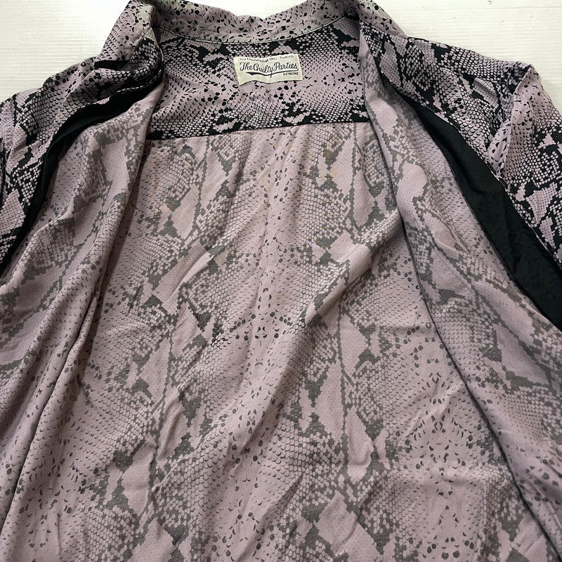 【中古品】【メンズ】 WACKO MARIA ワコ マリア HAWAIIAN SHIRT S/S "PYTHON" ハワイアン シャツ ショートスリーブ 半袖 トップス 140-260811-sa-06-tei サイズ：M カラー：パープル 万代Net店