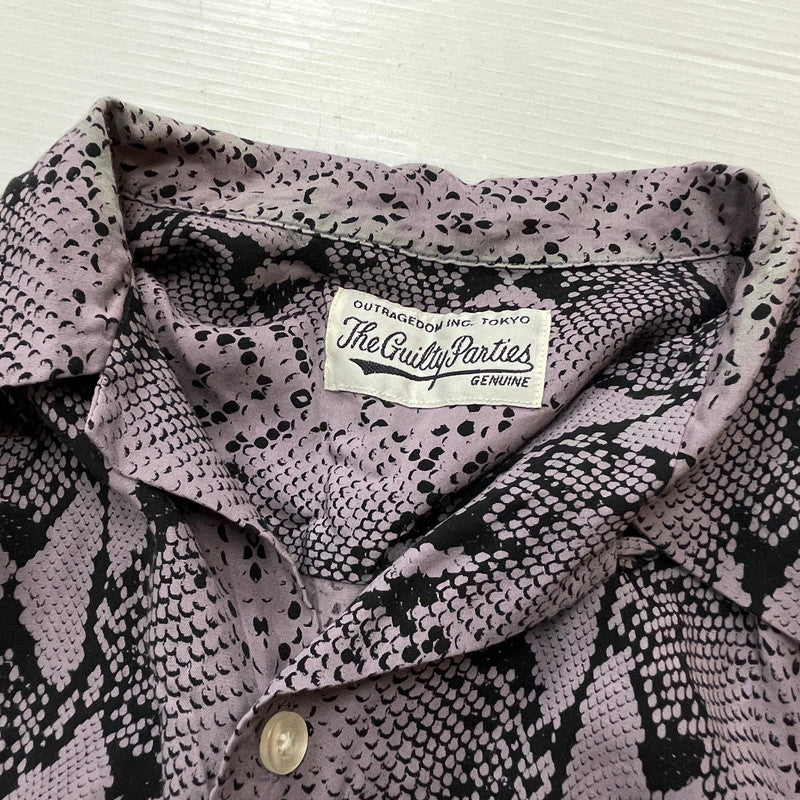 【中古品】【メンズ】 WACKO MARIA ワコ マリア HAWAIIAN SHIRT S/S "PYTHON" ハワイアン シャツ ショートスリーブ 半袖 トップス 140-260811-sa-06-tei サイズ：M カラー：パープル 万代Net店
