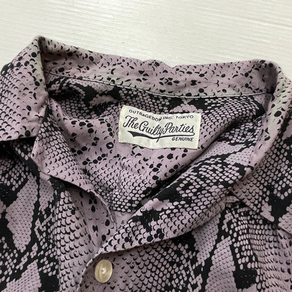 【中古品】【メンズ】 WACKO MARIA ワコ マリア HAWAIIAN SHIRT S/S "PYTHON" ハワイアン シャツ ショートスリーブ 半袖 トップス 140-260811-sa-06-tei サイズ：M カラー：パープル 万代Net店