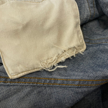 【中古品】【メンズ】 Levi’s リーバイス 90's 501XX 復刻 HALF DENIM PANTS COT OFF 90年代 ハーフデニムパンツ カットオフ ボトムス ジーンズ ボタン裏刻印555 156-260817-ss-14-tei サイズ：36 カラー：インディゴ 万代Net店