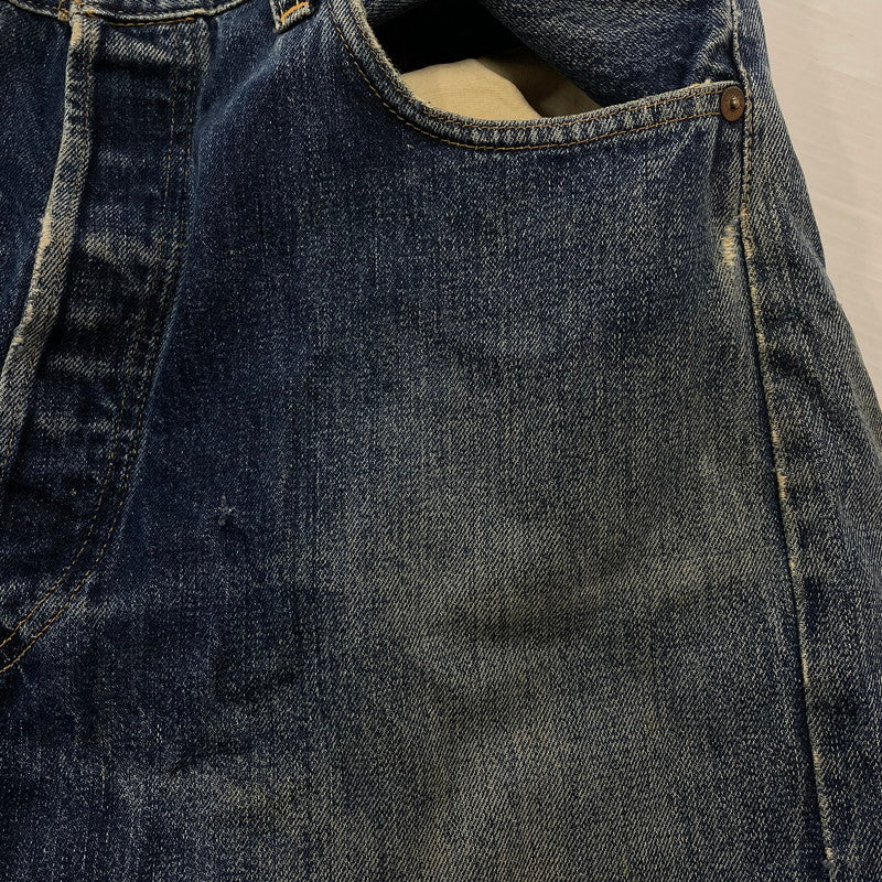 【中古品】【メンズ】 Levi’s リーバイス 90's 501XX 復刻 HALF DENIM PANTS COT OFF 90年代 ハーフデニムパンツ カットオフ ボトムス ジーンズ ボタン裏刻印555 156-260817-ss-14-tei サイズ：36 カラー：インディゴ 万代Net店